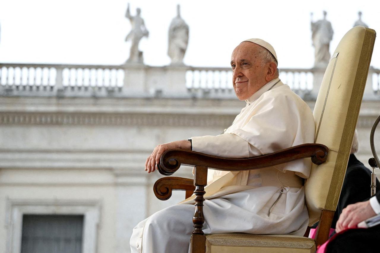 FILE PHOTO: Pope Francis holds weekly general audience