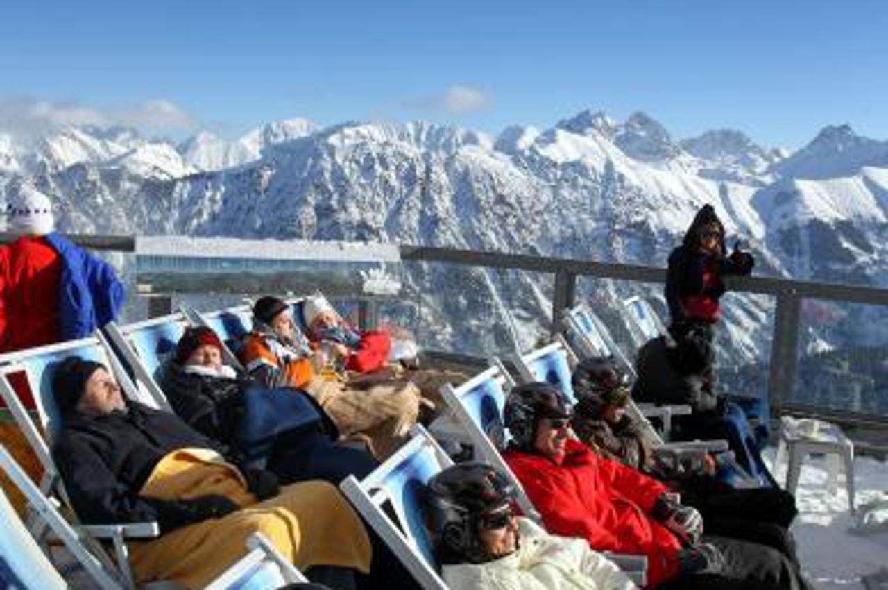 sunčanje na skijanju