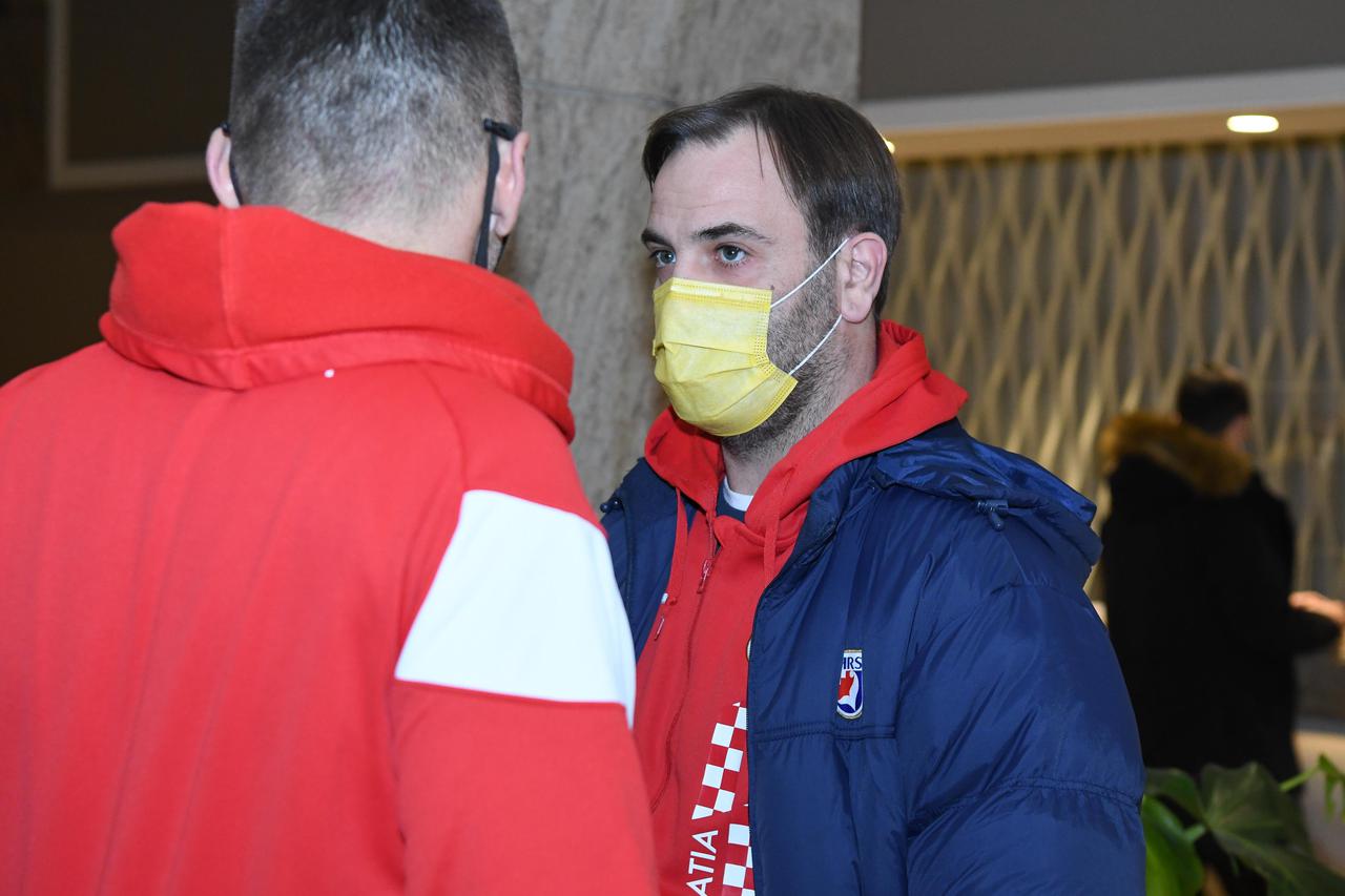 Zagreb: Okupljanje hrvatske rukometne reprezentacije