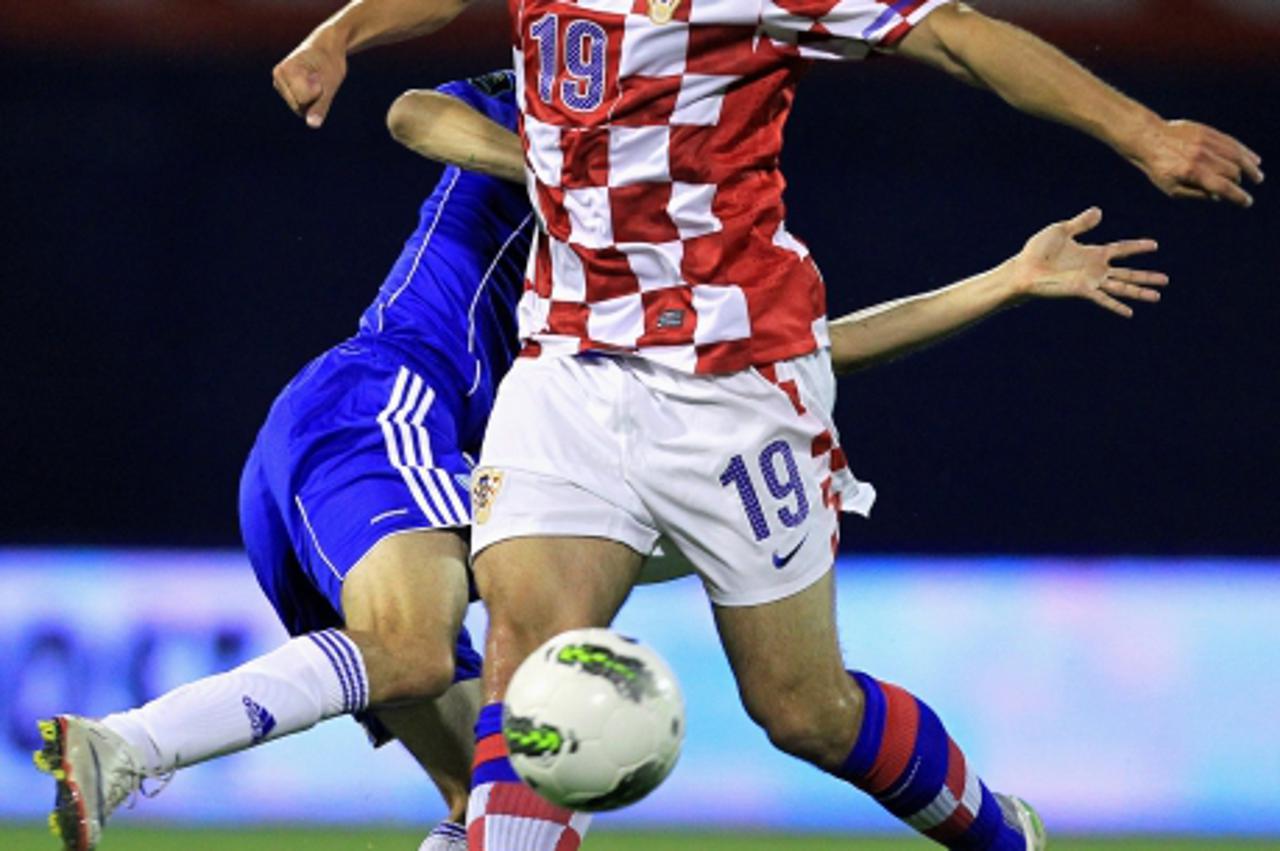 '06.09.2011., stadion u Maksimiru, Zagreb - Kvalifikacije za EP 2012., Hrvatska - Izrael.  Niko Kranjcar Photo: Antonio Bronic/PIXSELL'