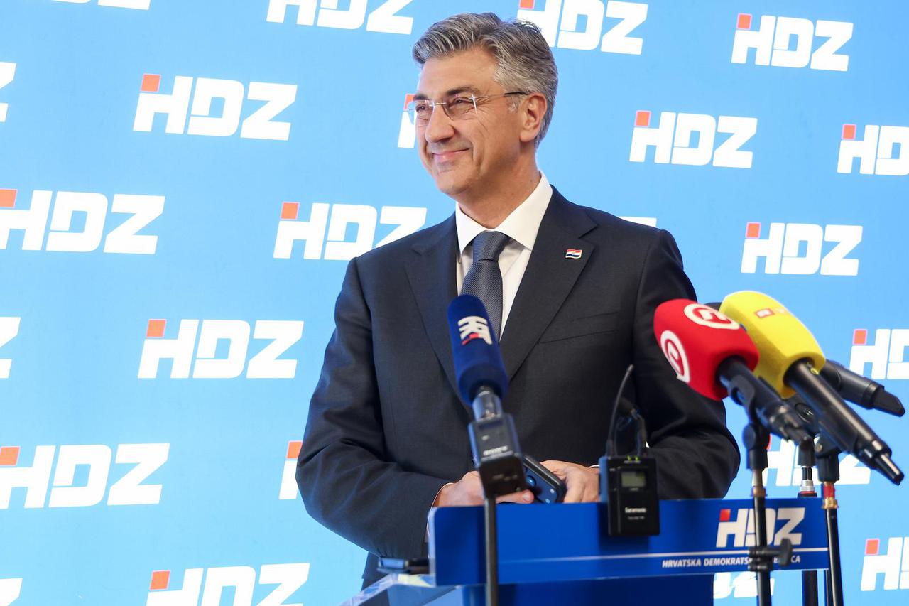 Zagreb: Izjava Andreja Plenkovića nakon predsjedništva HDZ-a 