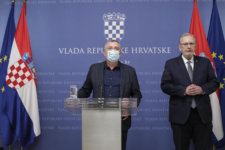 Božinović i Capak dali izjave za medije nakon Znanstvenog savjeta Vlada RH