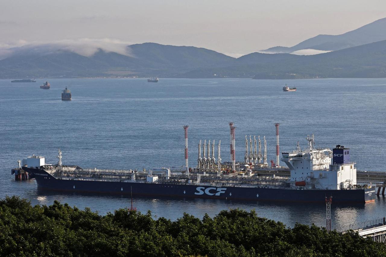 FILE PHOTO: A view shows oil terminal Kozmino near Nakhodka