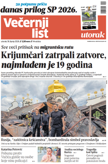 Večernji list naslovnica