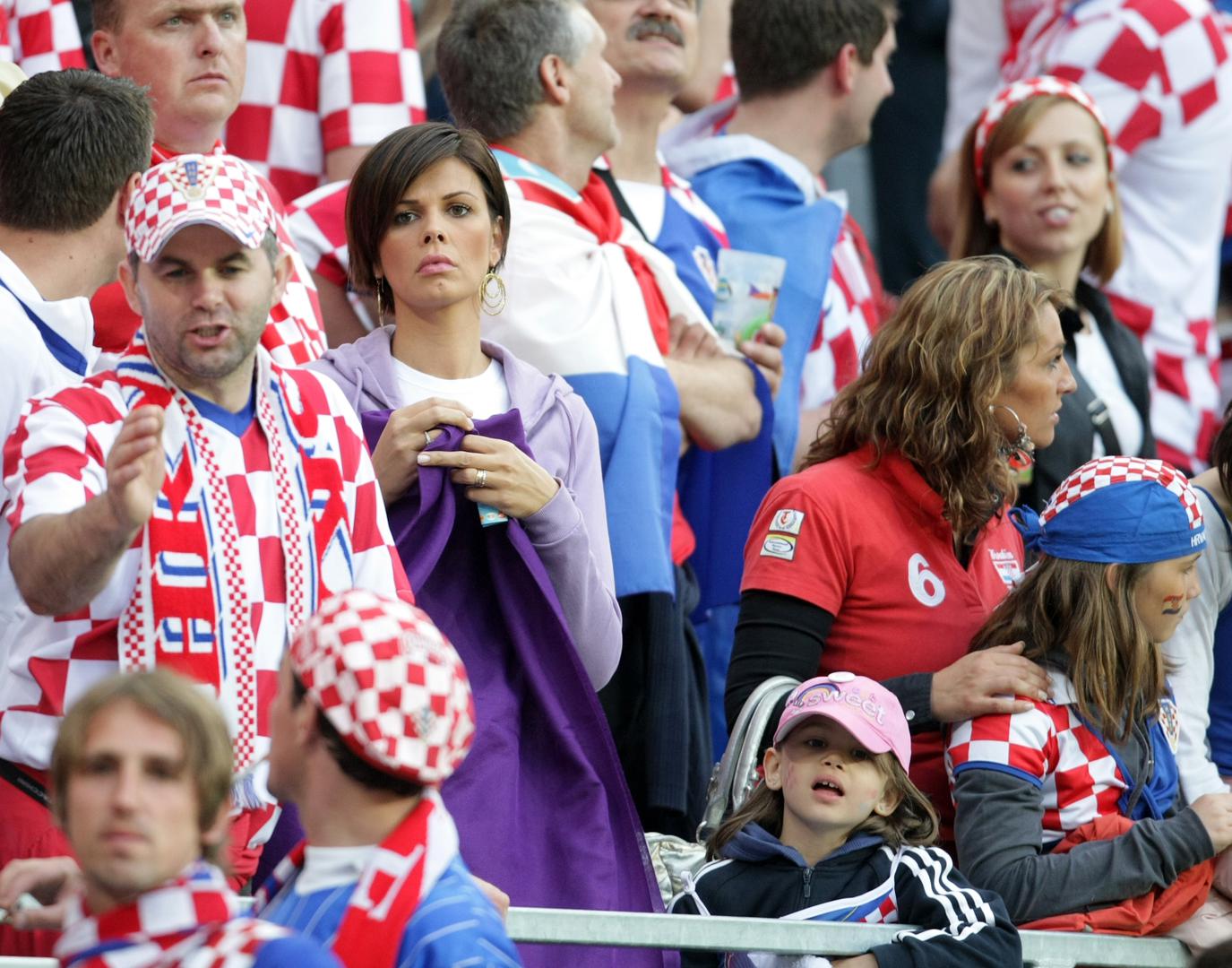 16.06.2008., Klagenfurt, Austrija - Stadion Worthersee, treca utakmica skupine B: Hrvatska - Poljska.  Anica Kovac, Letizia Kovac.  "nPhoto: Sanjin Strukic/PIXSELL