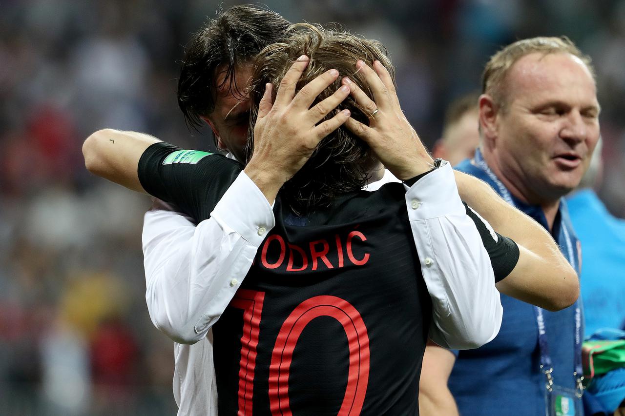 Moskva: Slavlje hrvatske nogometne reprezentacije nakon pobjede nad Engleskom