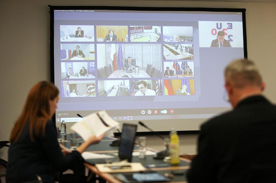 Zagreb: Ministar Oleg Butković održao videokonferenciju s ministrima EU