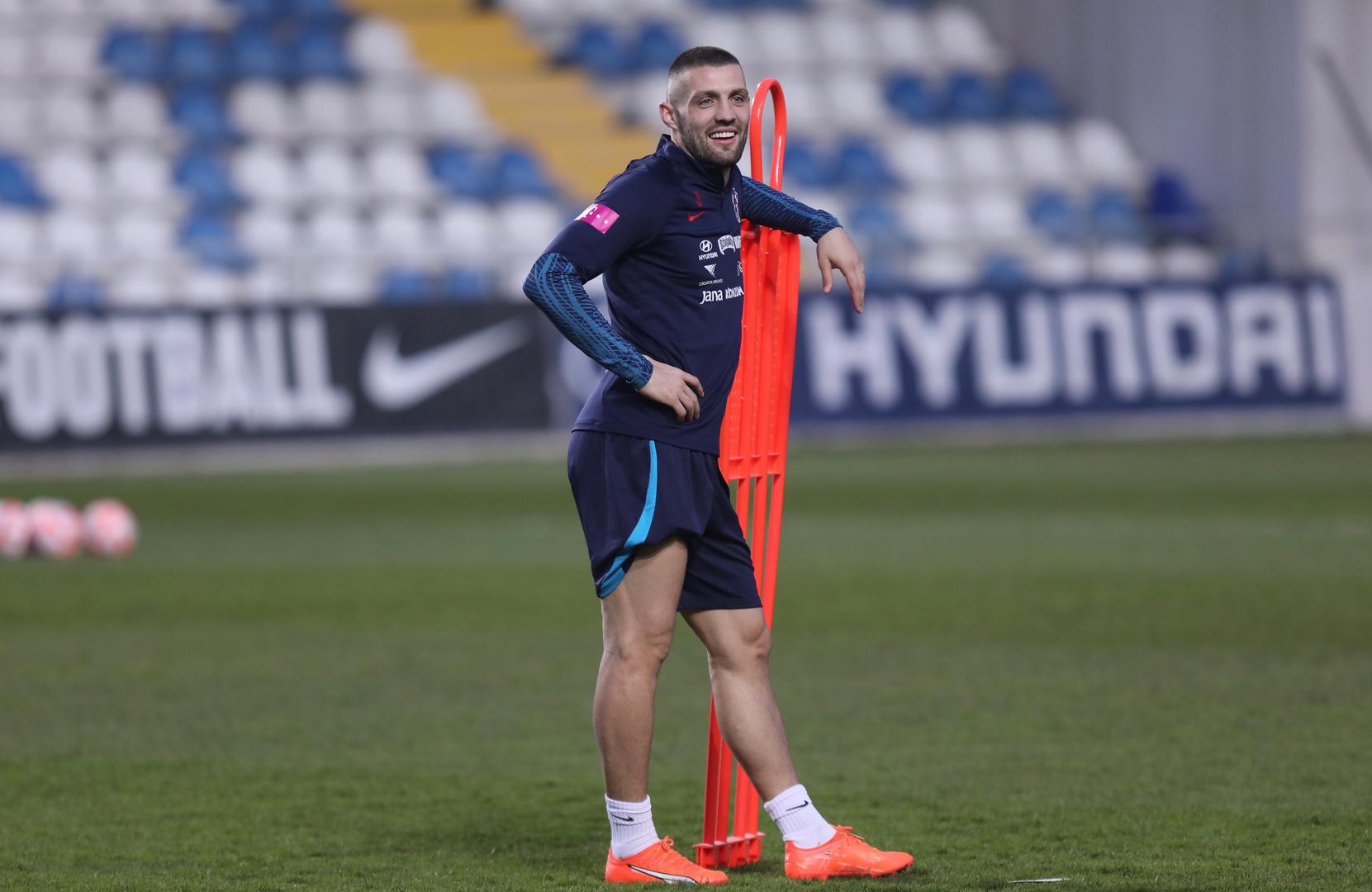 23.03.2023., Split - Na stadionu Hrvatski vitezovi odrzan je trening hrvatske nogometne reprezentacije uoci utakmice kvalifikacija za EURO 2024. koju igraju protiv Walesa. Mateo Kovacic Photo: Ivo Cagalj/PIXSELL