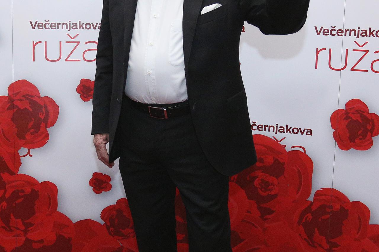 31.03.2017., HNK, Zagreb - Dolazak uzvanika na Vecernjakovu ruzu, dodjelu medijskih nagrada za 2016. Miroslav Ciro Blazevic.  Photo: Anto Magzan/PIXSELL