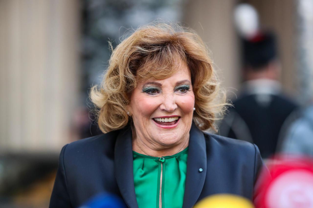 Uzvanici odlaze iz hotela Esplanade nakon ručka s francuskim predsjednikom Emmanuelom Macronom