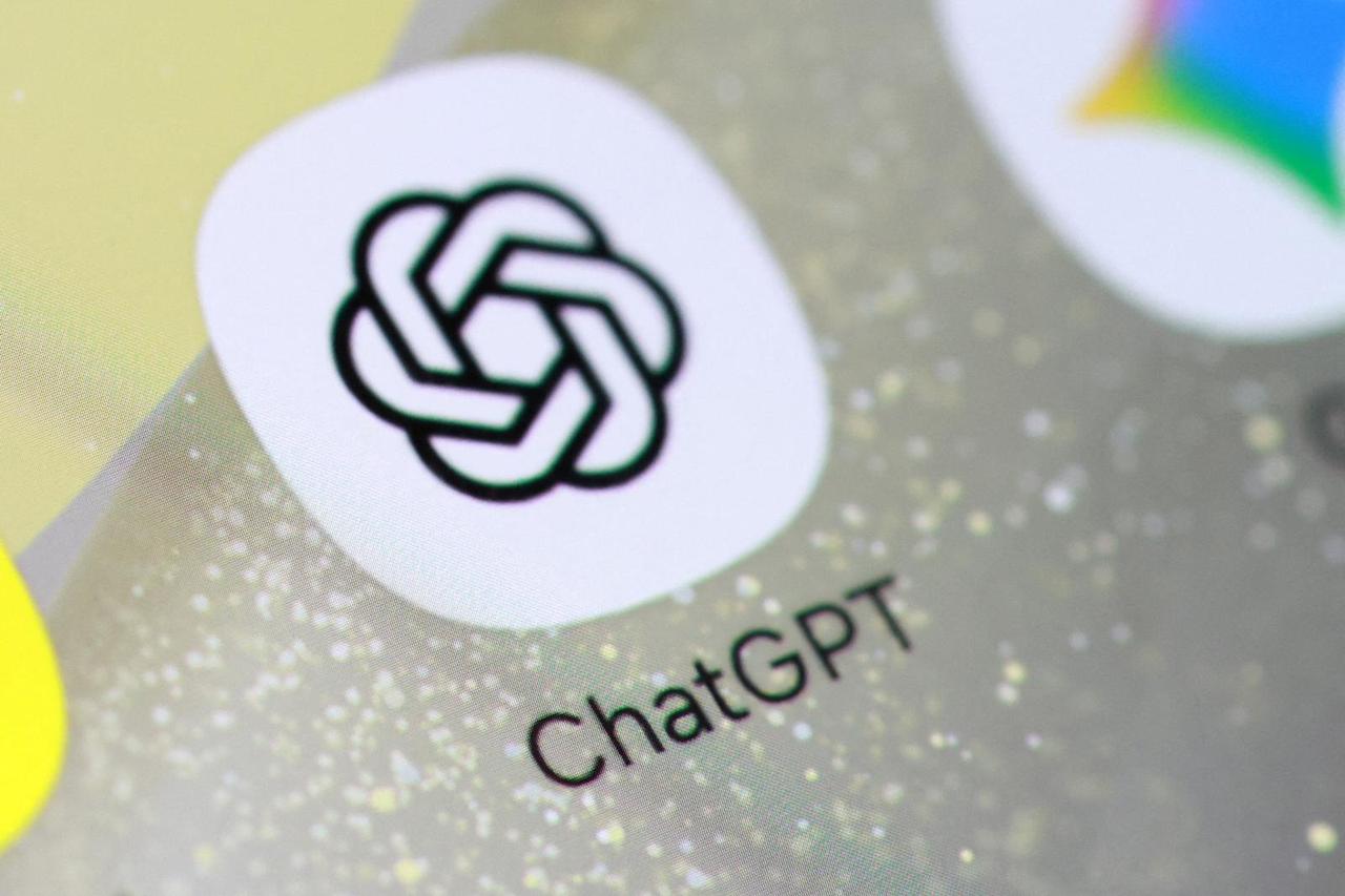 Illustration shows ChatGPT app