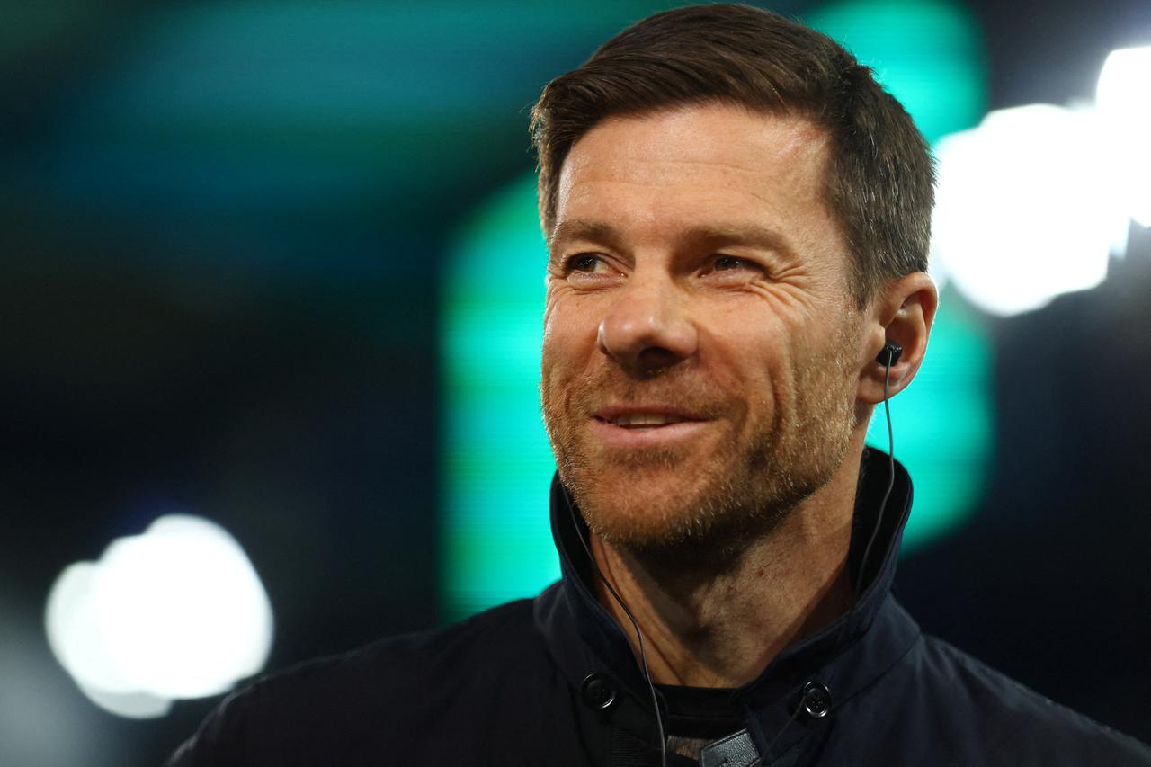 FILE PHOTO: Xabi Alonso during his time as coach at Bayer Leverkusen
