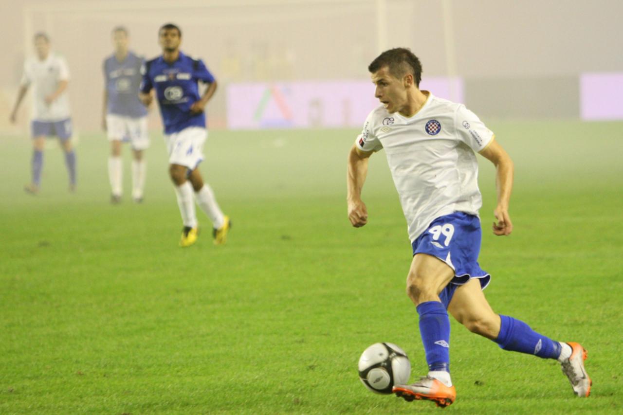 \'11.09.2010., Poljud, Split - Nogometna utakmica 7. kola Prve HNL, NK Hajduk - NK Dinamo. Anas Sharbini. Photo: Ivo Cagalj/PIXSELL\'