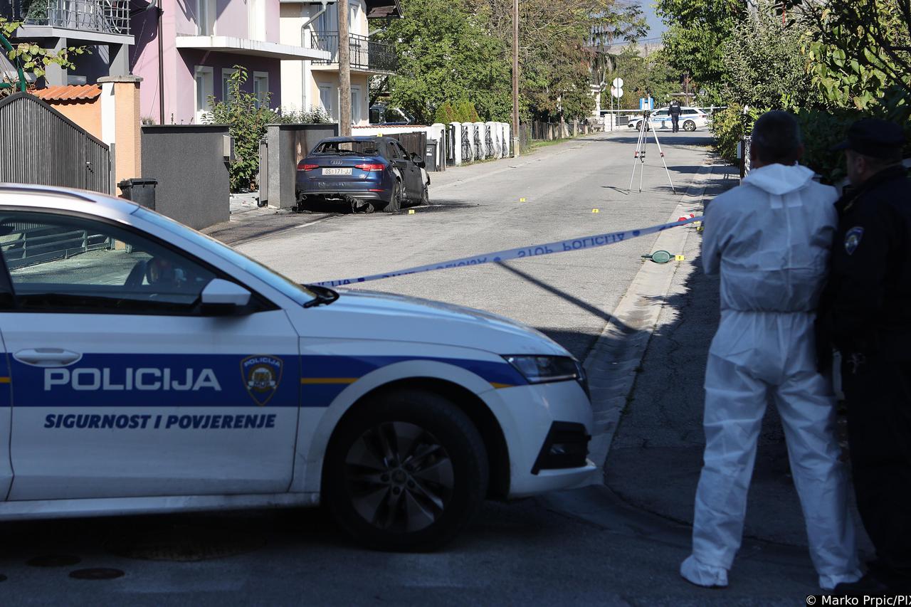 Sesvete: Policijski očevid nakon što je muškarac pucao u 56-godišnjaka i zapalio mu automobil