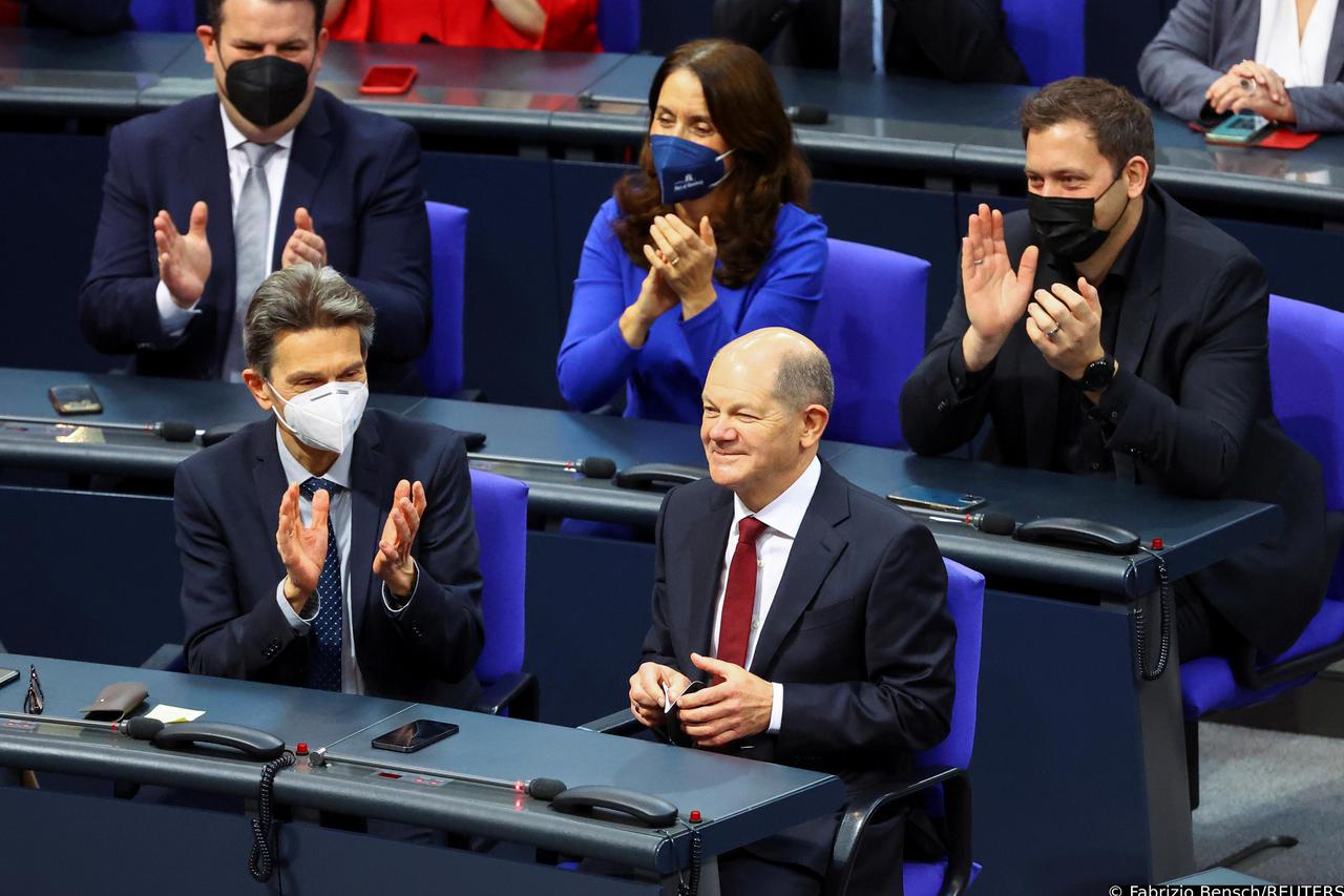 German parliament Bundestag elects new chancellor, in Berlin