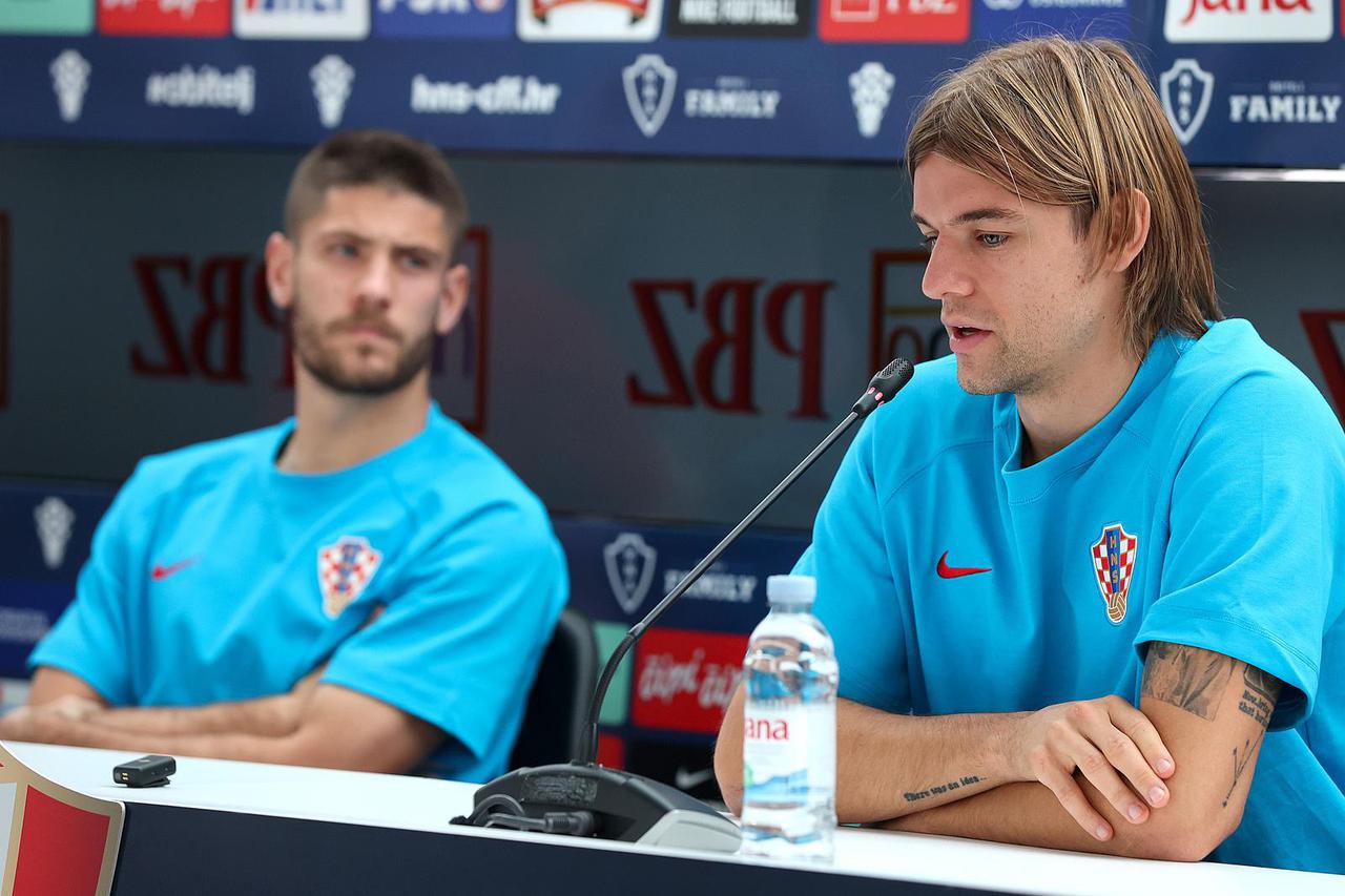 Doha: Andrej Kramarić i Borna Sosa na konferenciji za medije hrvatske nogometne reprezentacije