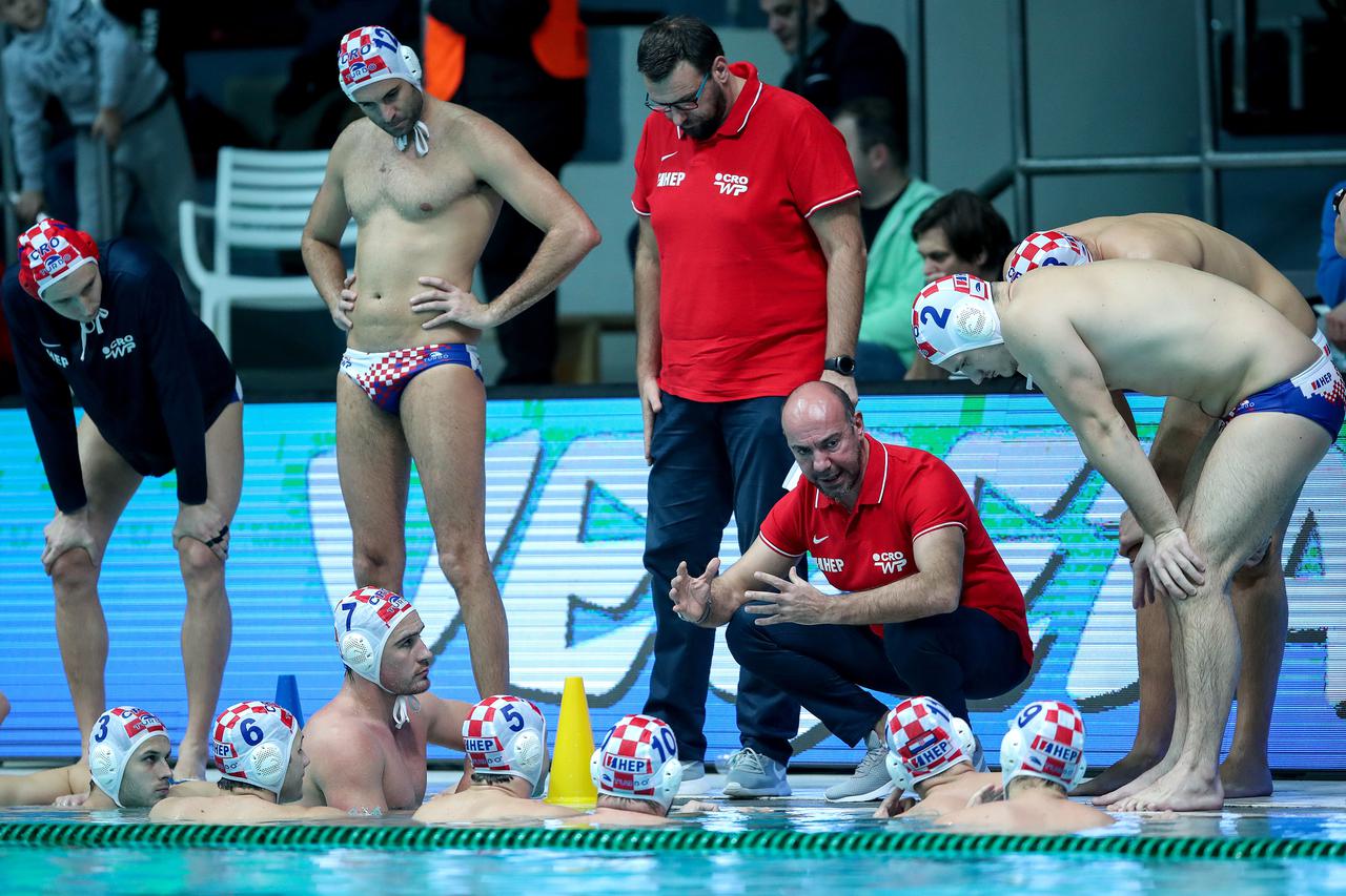 Zagreb: Prijateljska vaterpolo utakmica između reprezentacije Hrvatske i Rusije