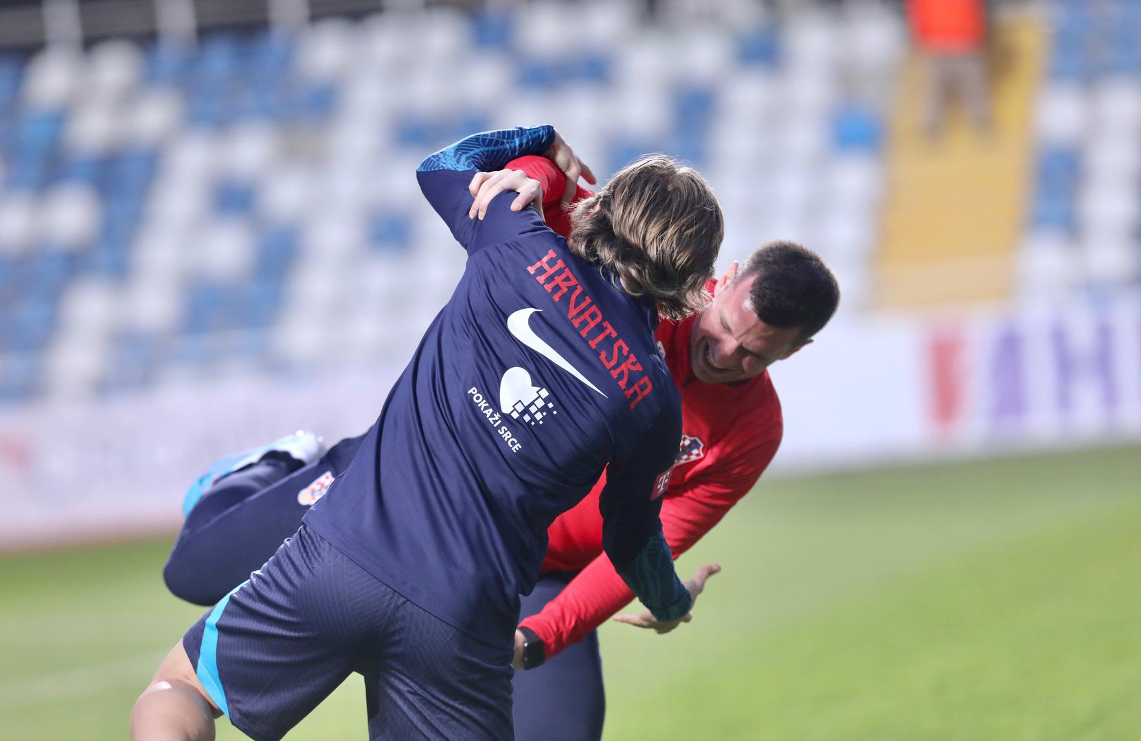 21.03.2023., Split - Na stadionu Hrvatski vitezovi odrzan je trening hrvatske nogometne reprezentacije uoci utakmice kvalifikacija za EURO 2024. koju igraju protiv Walesa. Luka Modric Photo: Ivo Cagalj/PIXSELL