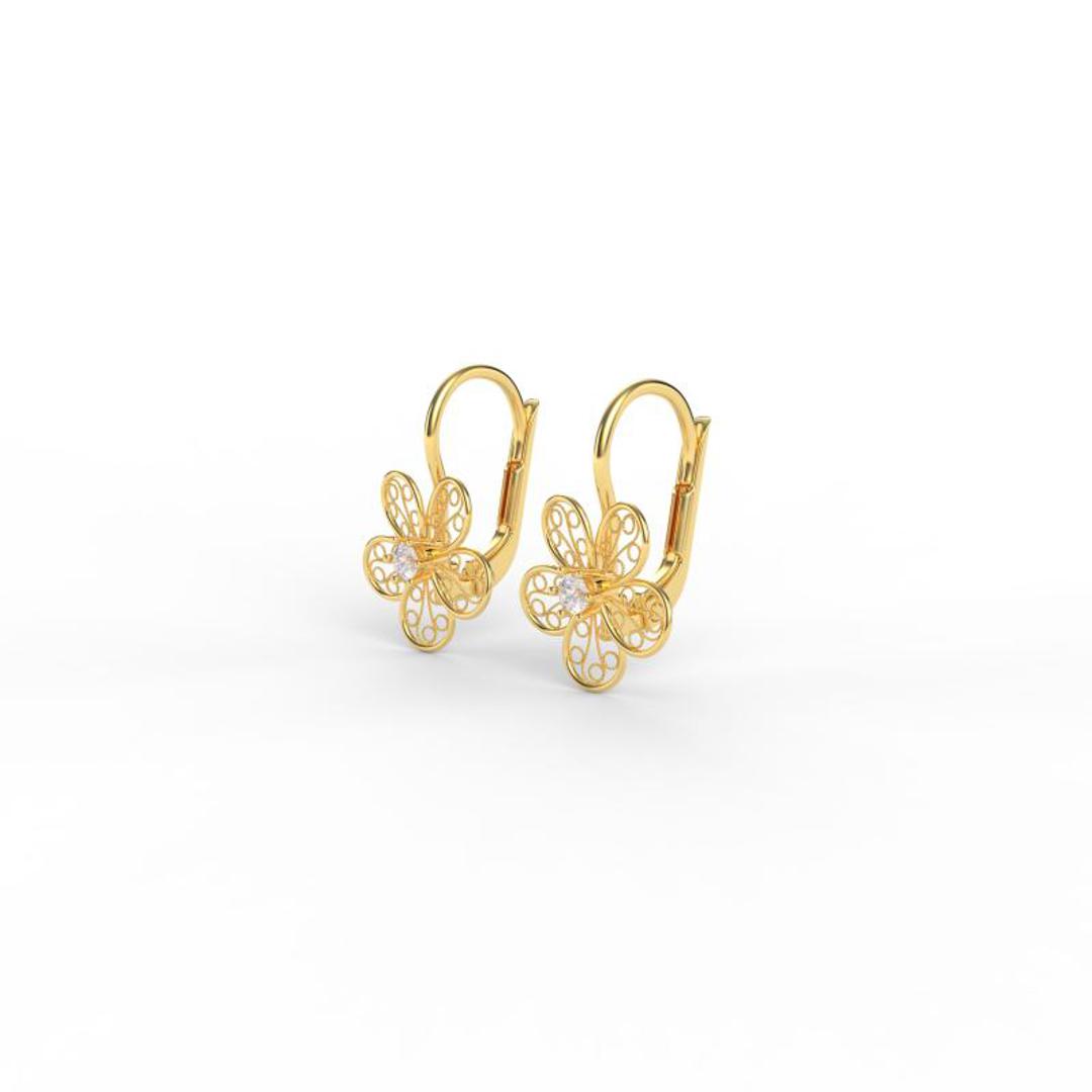 Zlatne nausnice cvjetovi_1320kn_Zaks