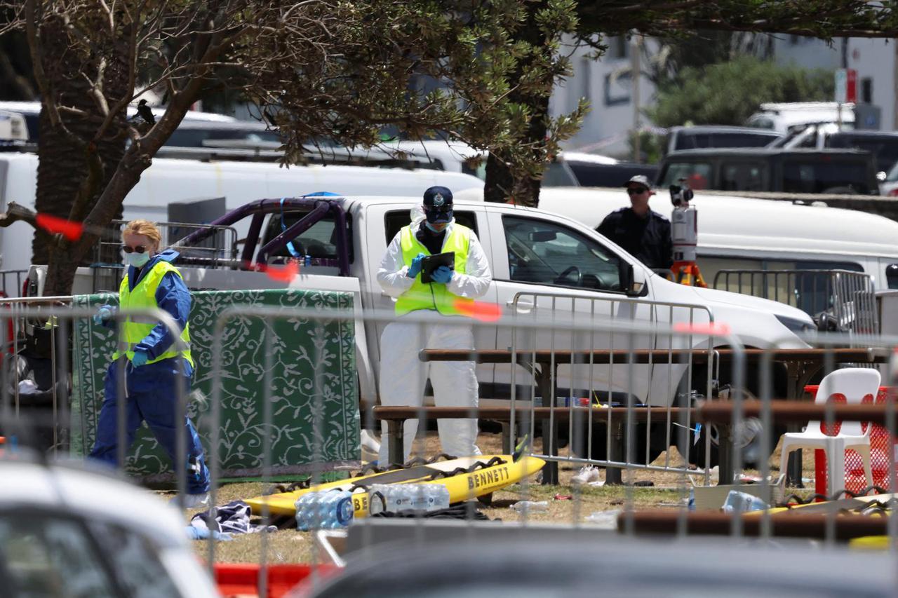 Aftermath of shooting incident at Bondi Beach in Sydney