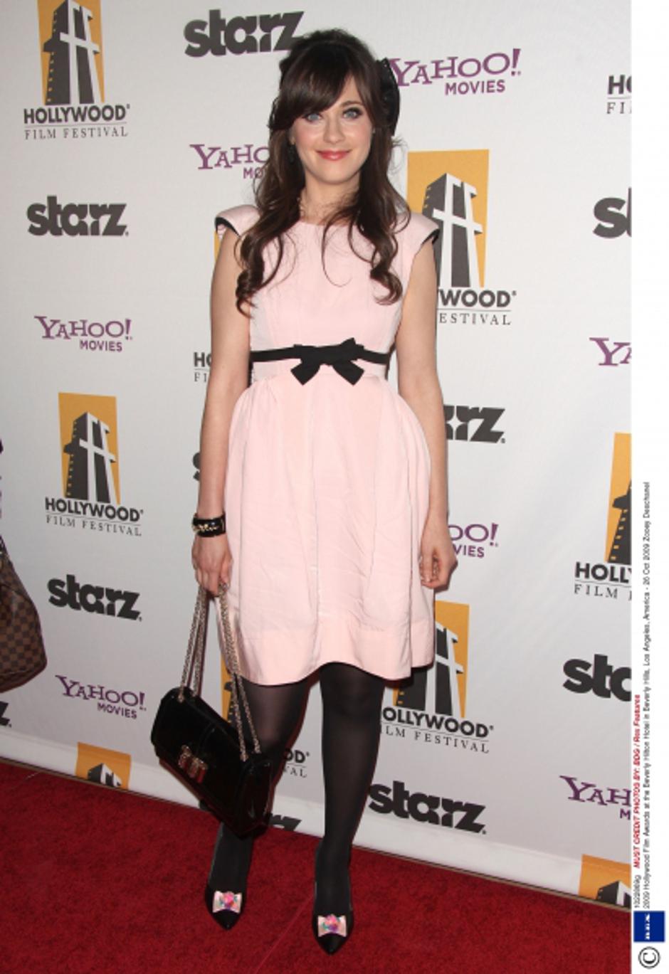 'Mandatory Credit: Photo by BDG / Rex Features ( 1022869g ) Zooey Deschanel 2009 Hollywood Film Awards at the Beverly Hilton Hotel in Beverly Hills, Los Angeles, America - 26 Oct 2009'
