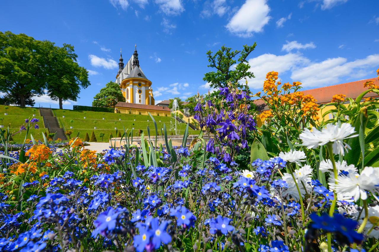 The baroque garden of Neuzelle Monastery