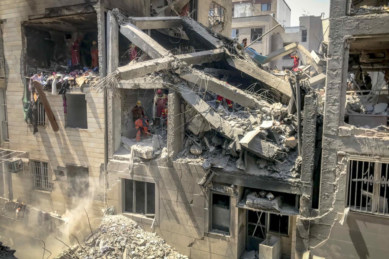 Aftermath of missile attack from Iran on Israel, in Rishon LeZion