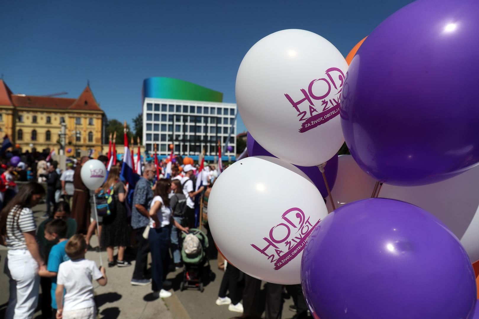 18.05.2024., Zagreb - Okupljanje uoci 9. Hoda za zivot. Photo: Matija Habljak/PIXSELL