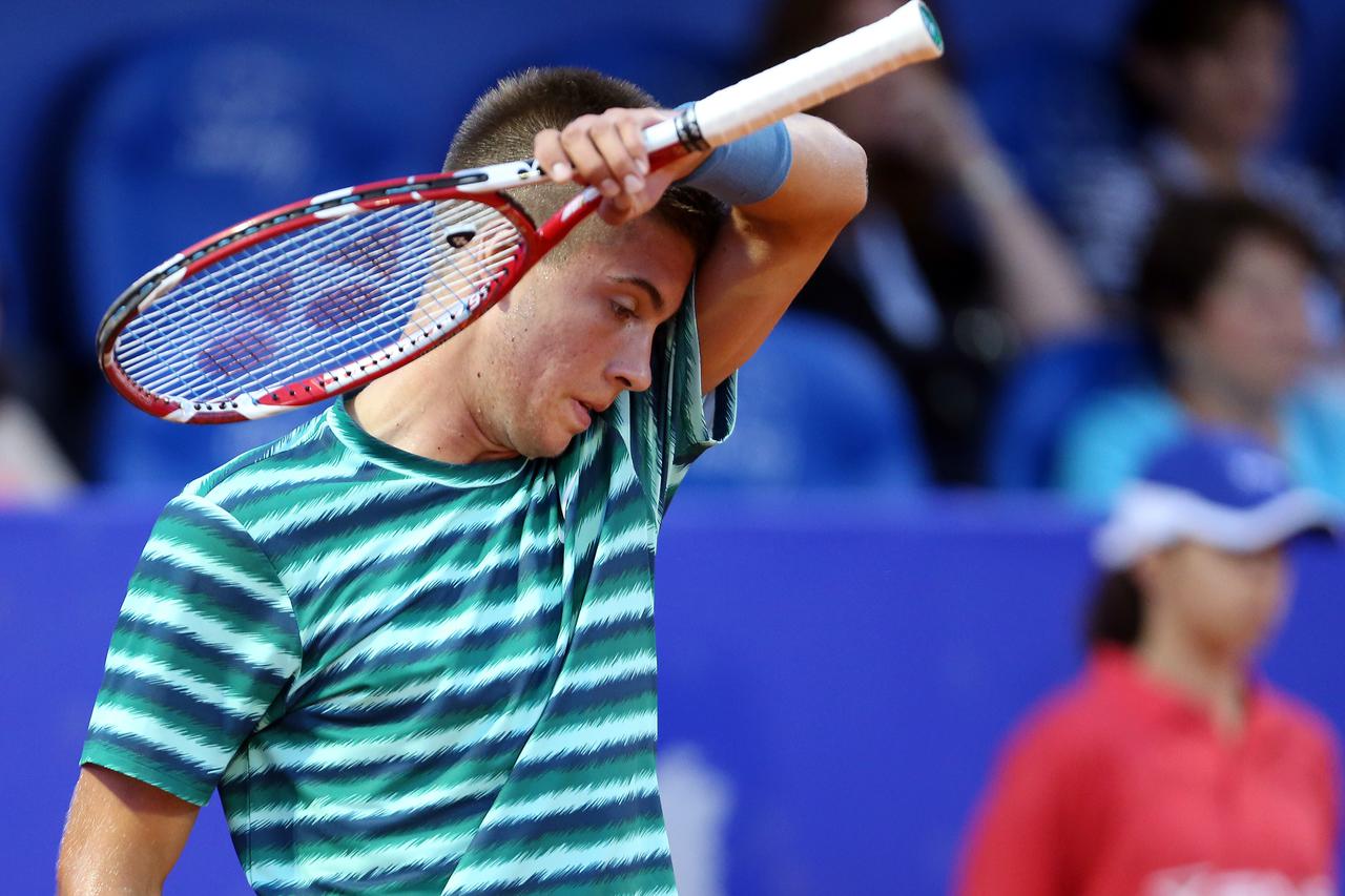 25.07.2014., Umag - 25. Vegeta Croatia open, cetvrtfinale Fabio Fognini (ITA) - Borna Coric (CRO). Photo: Slavko Midzor/PIXSELL