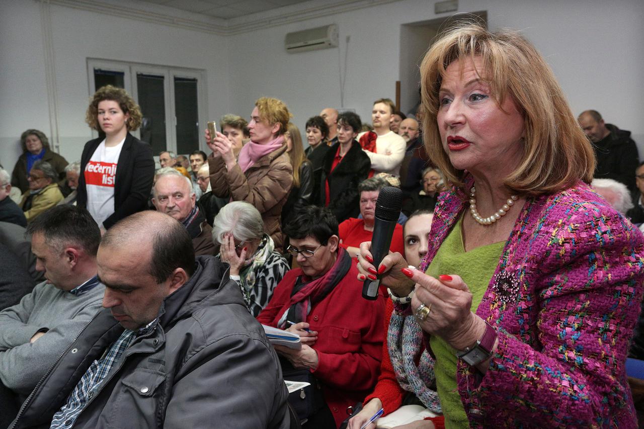 18.02.2015., Zagreb - Vecernji list organizirao tribinu u mjesnom odboru Bartol Kasic, u Selskoj uluci. Photo: Zarko Basic/PIXSELL