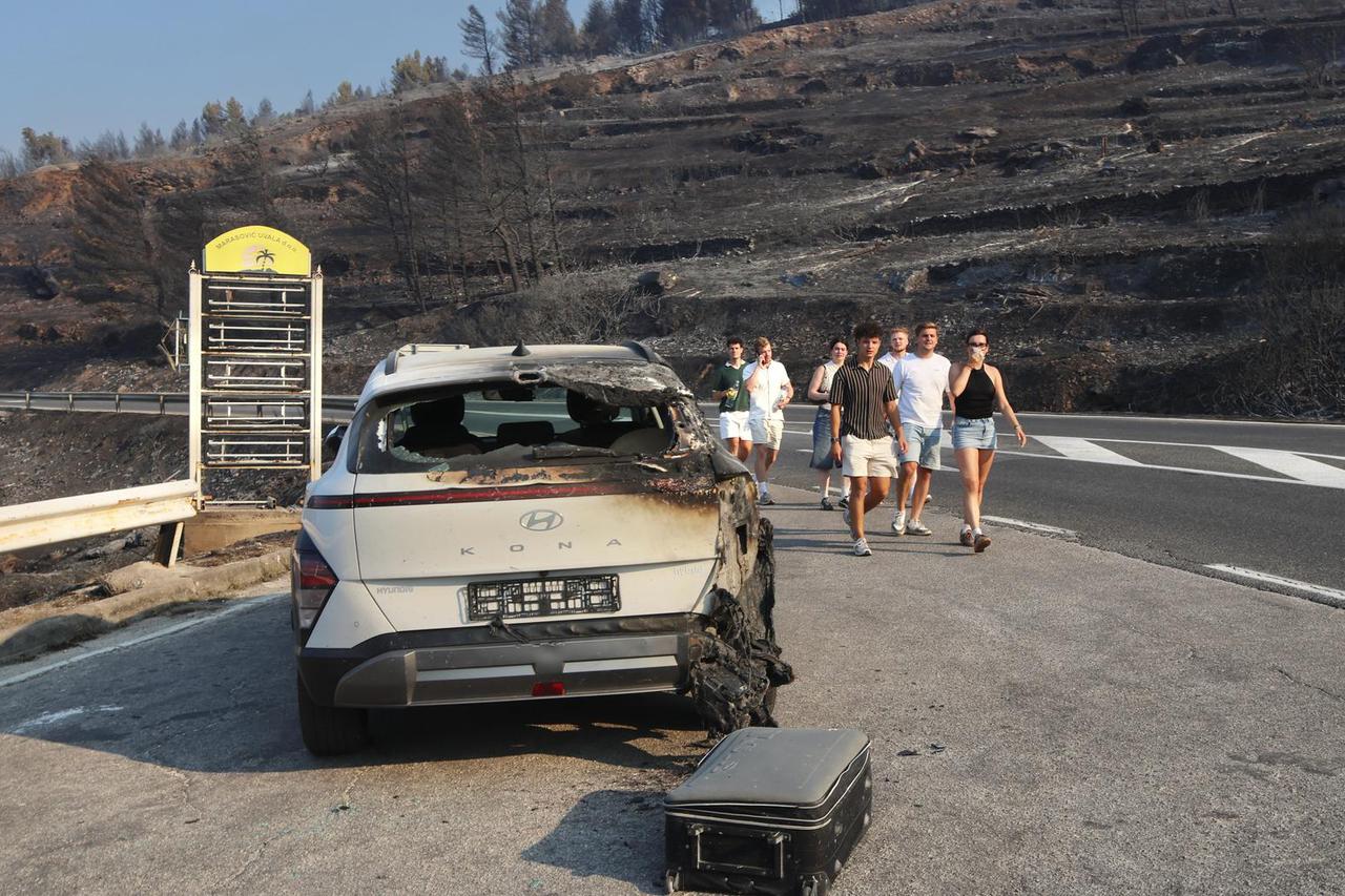 Posljedice požara kod Omiša
