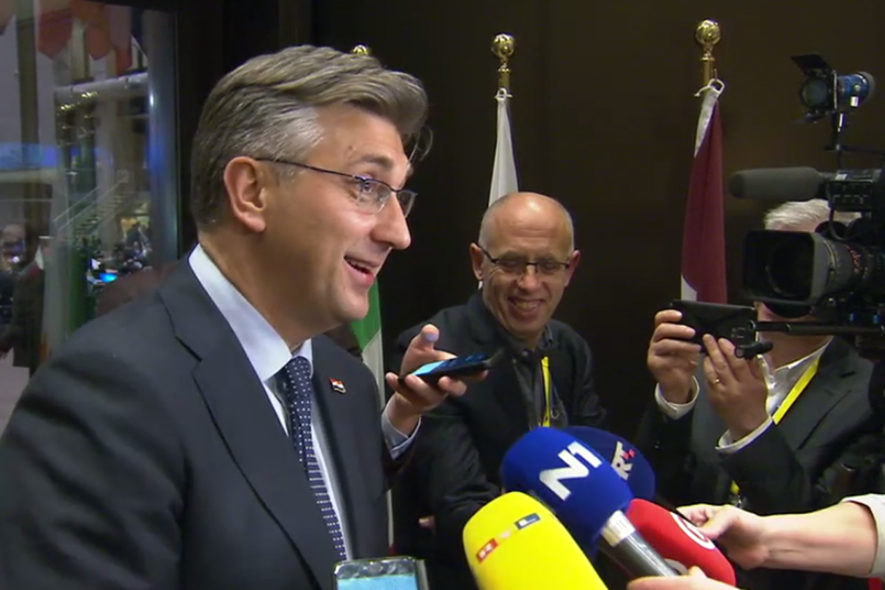 Premijer Andrej Plenković u Bruxellesu