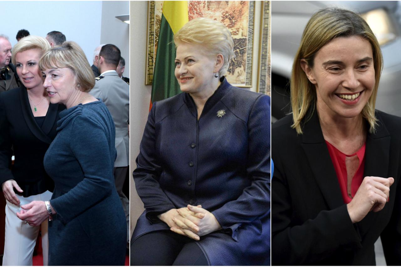 Kolinda Grabar-Kitarović i Vesna Pusić, Dalia Grybauskaité i Federica Mogherini