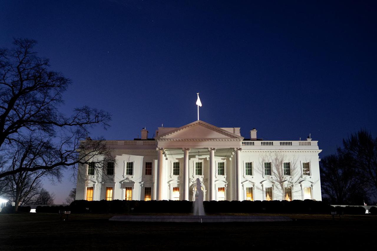 The White House in the Morning