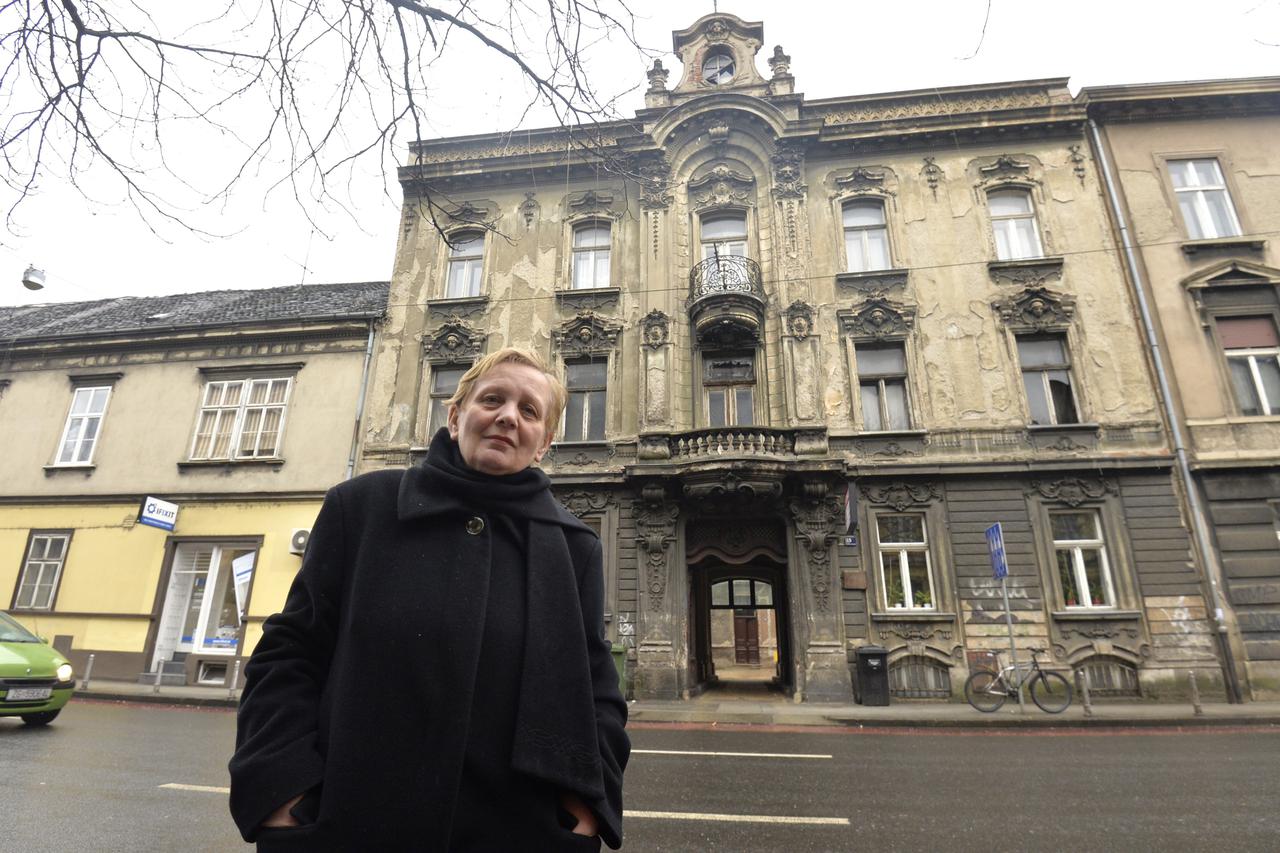Fasade na zgradama ciju ce obnovu  financirati grad. Zgrada u Hebrangovoj 15.