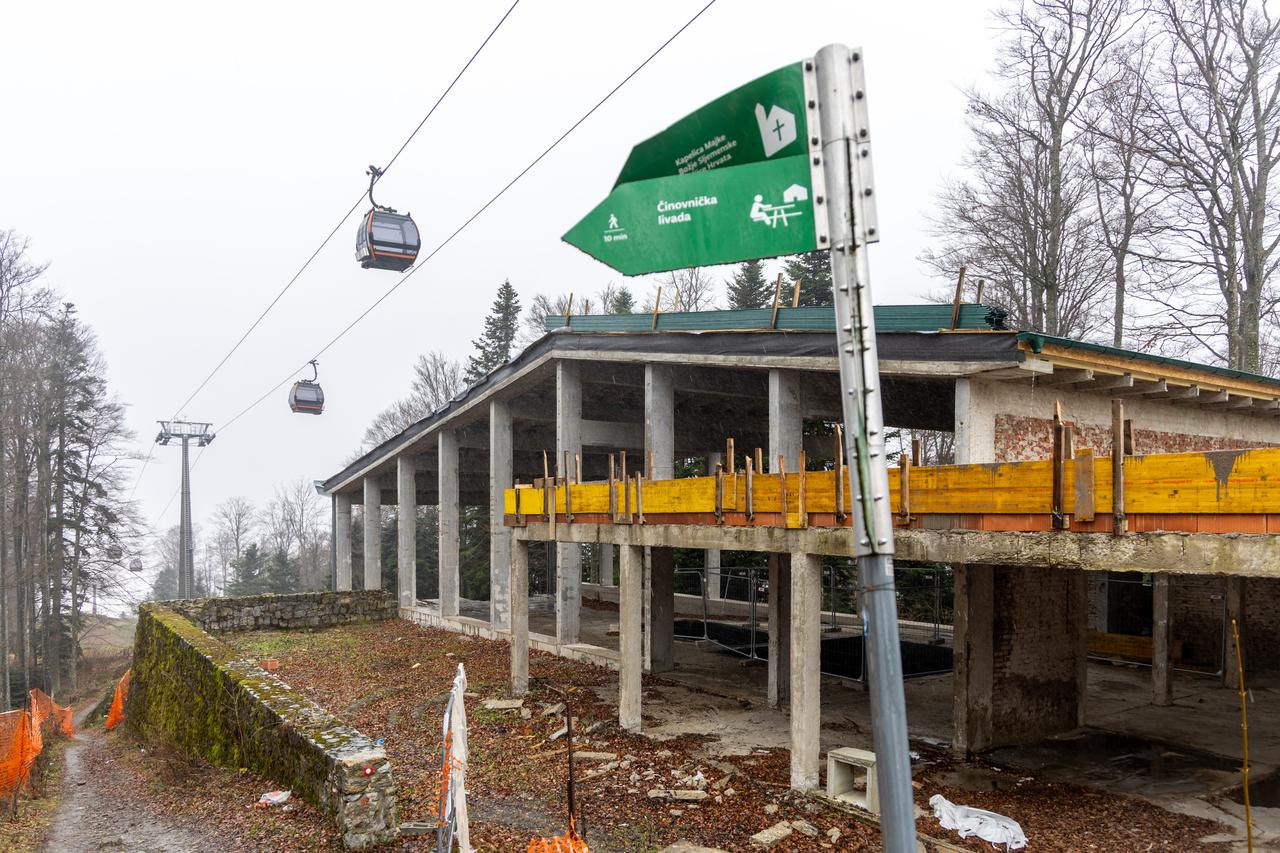 Zagreb: Radovi na gornjoj postaji stare žičare