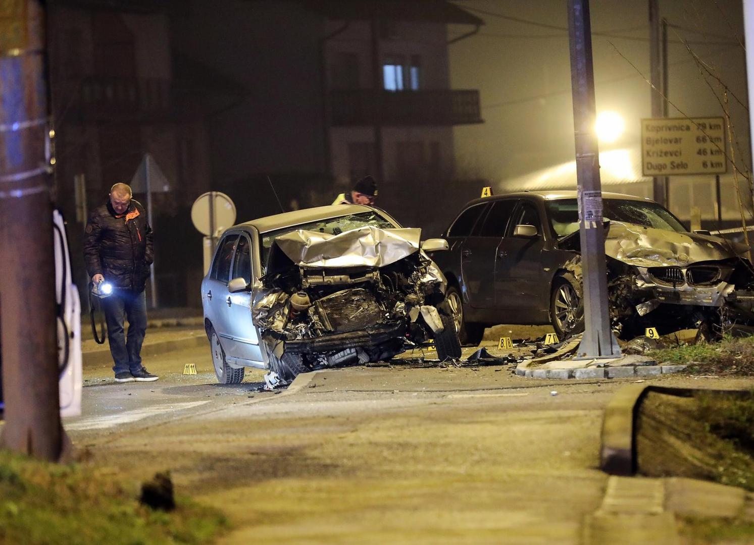 25.01.2021., Zagreb - Prometna nesreca na Sesvetskoj cesti u kojoj je jedna osoba smrtno stradala. Photo: Emica Elvedji/PIXSELL