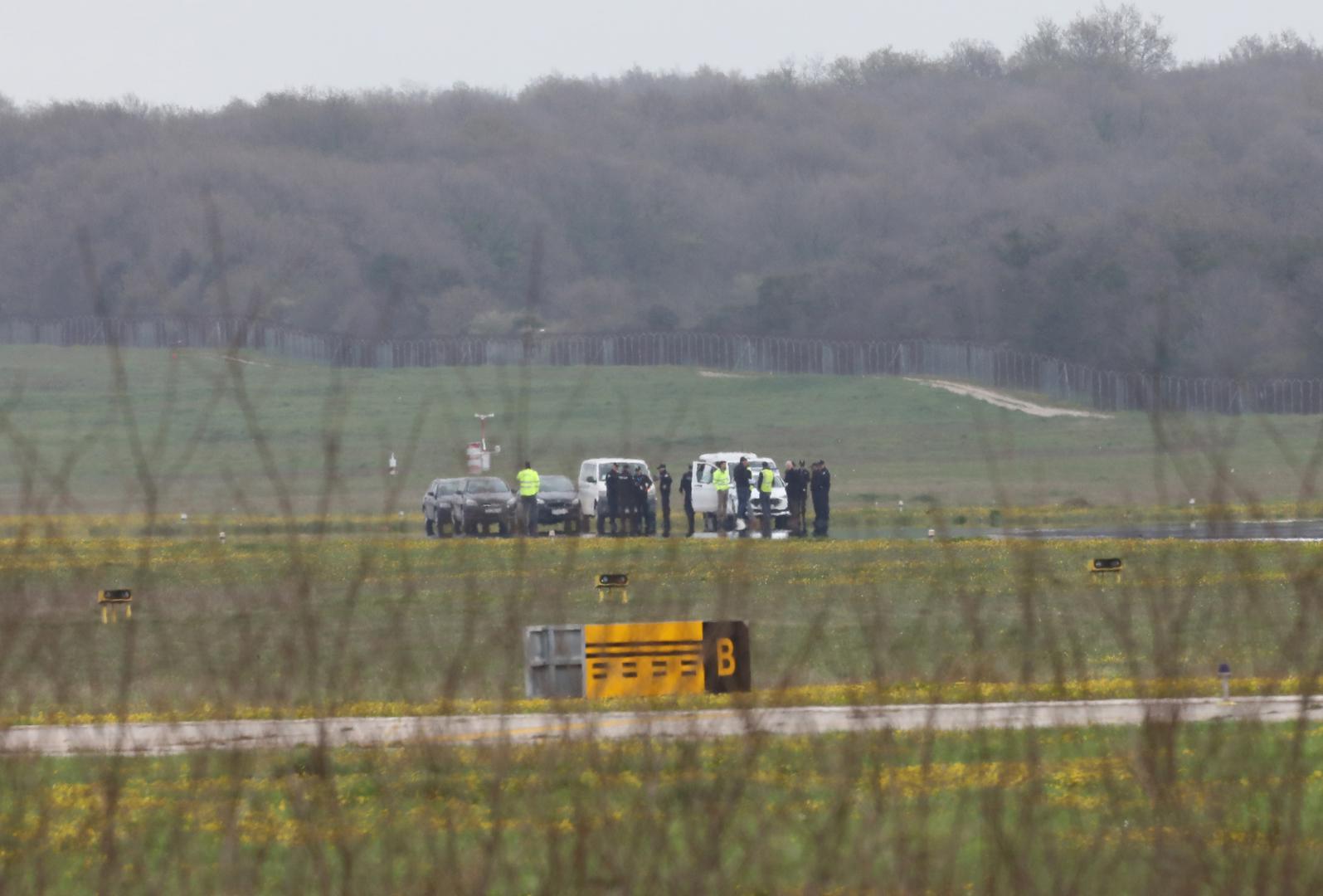 31.03.2023., Pula - U Zracnoj luci Pula pri polijetanju je pao je mali privatni avion pri cemu su poginule dvije osobe. Photo: Srecko Niketic/PIXSELL