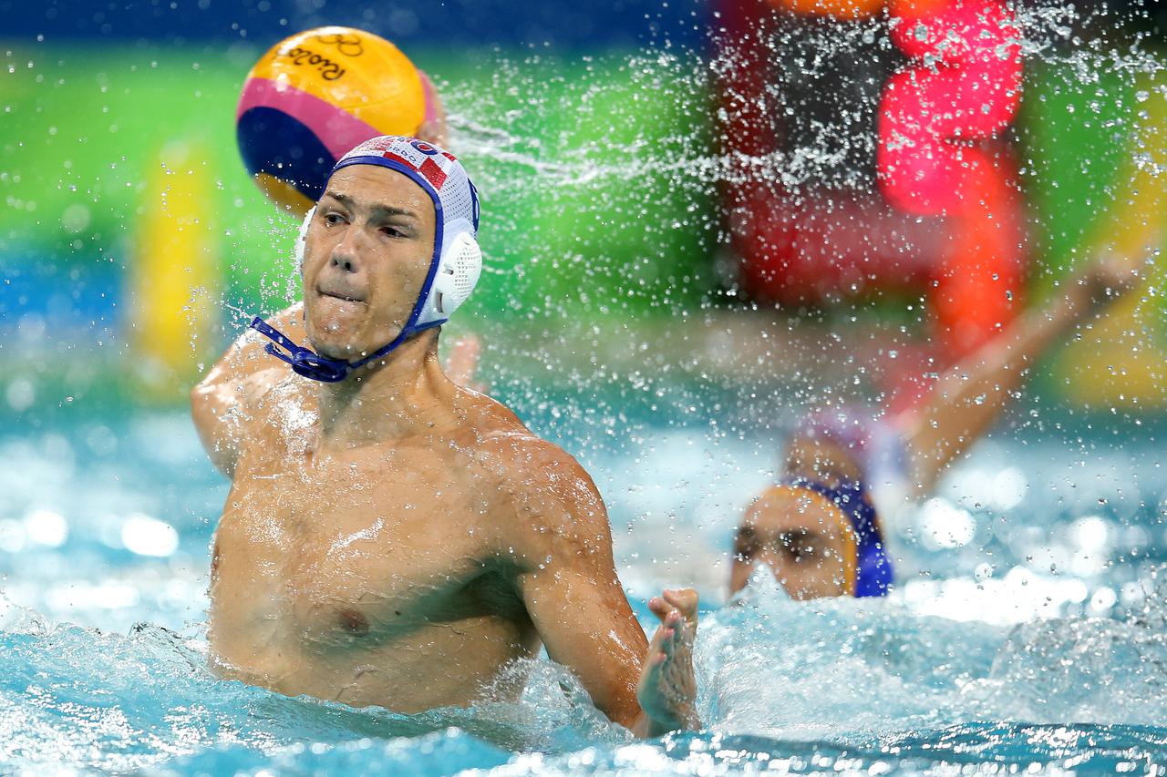 08.08.2016., Rio de Janeiro - Olimpijske igre Rio 2016. Vaterpolo utakmica, 2. kolo, skupina B, Hrvatska - Crna Gora. Luka Bukic. Photo: Igor Kralj/PIXSELL