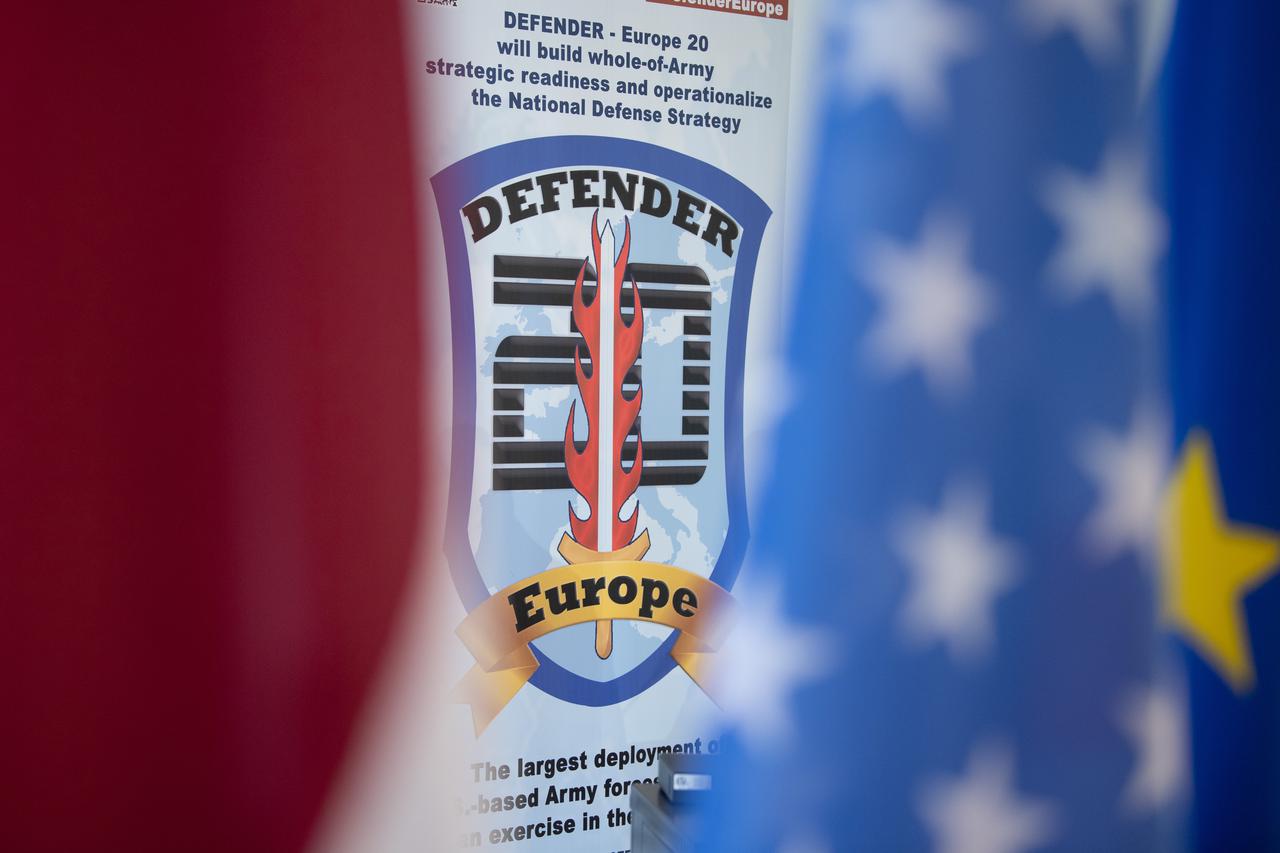 Press conference military exercise Defender Europe 2020