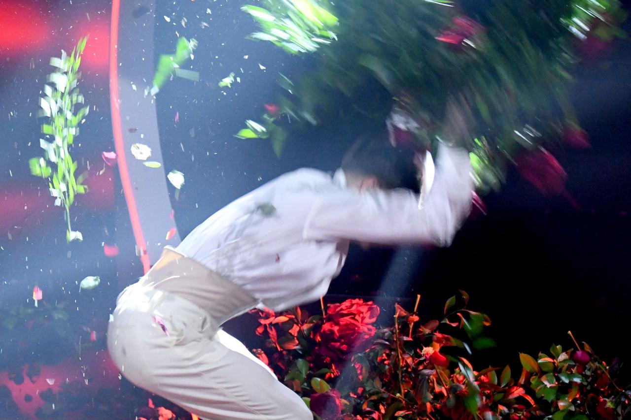 Sanremo, 73rd Italian Song Festival, First Episode. Blanco rages on stage