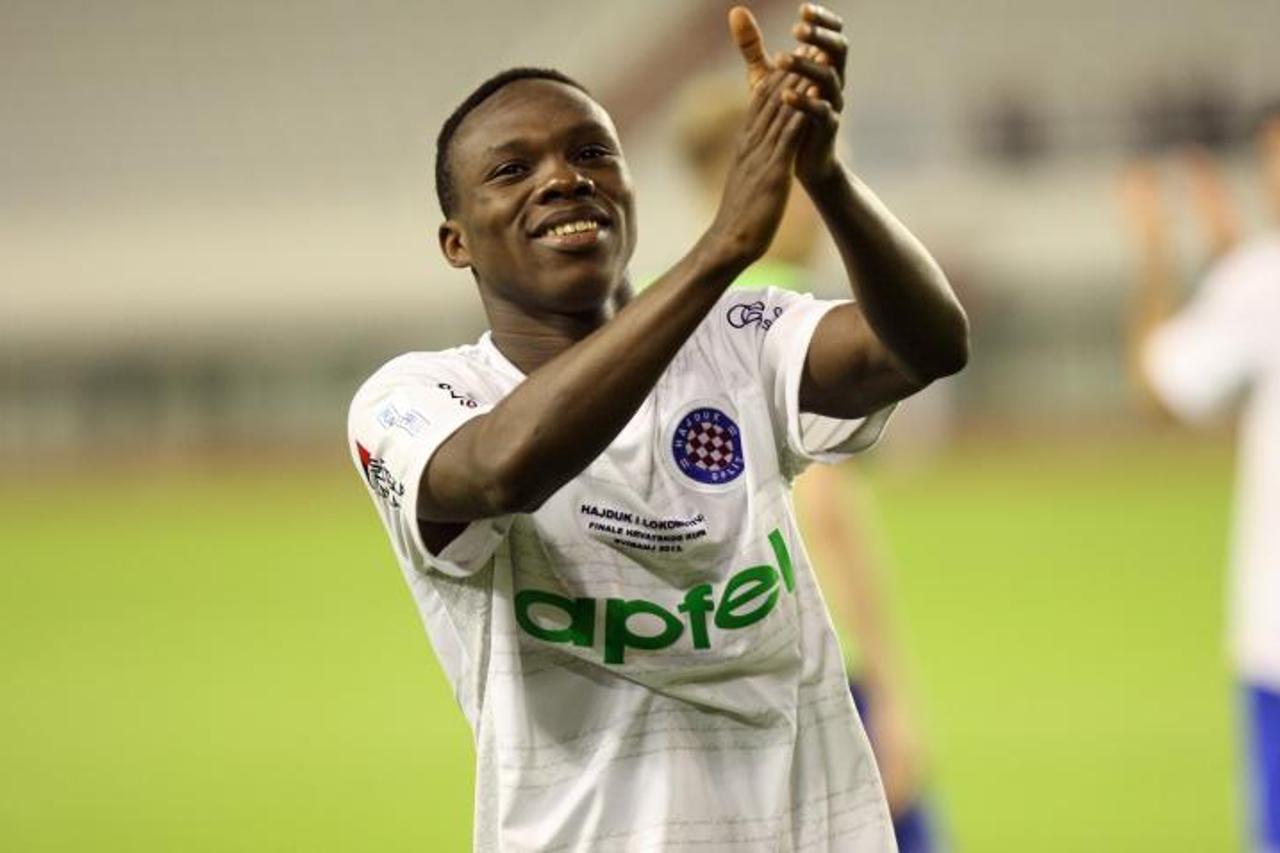 '08.05.2013., Poljud, Split - Prva utakmica finala Hrvatskog kupa, Hajduk -  Lokomotiva. Jean Evrard Kouassi.  Photo: Ivo Cagalj/PIXSELL'