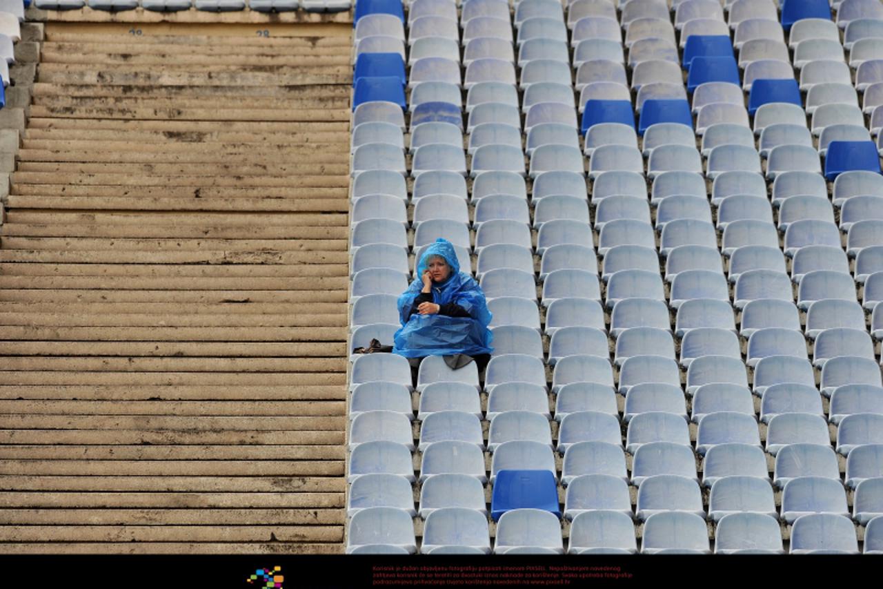 \'13.05.2010., Zagreb - Nogometna utakmica zadnjeg 30. kola T-Com 1. HNL u kojoj se sastaju prvak NK Dinamo i NK Karlovac. Zbog bojkota navijaca Dinama Bad Blue Boysa Maksimirske tribine ostale su pra