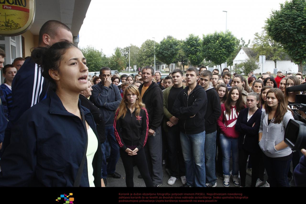 Čepin, prosvjed učenika, prosvjed (1)