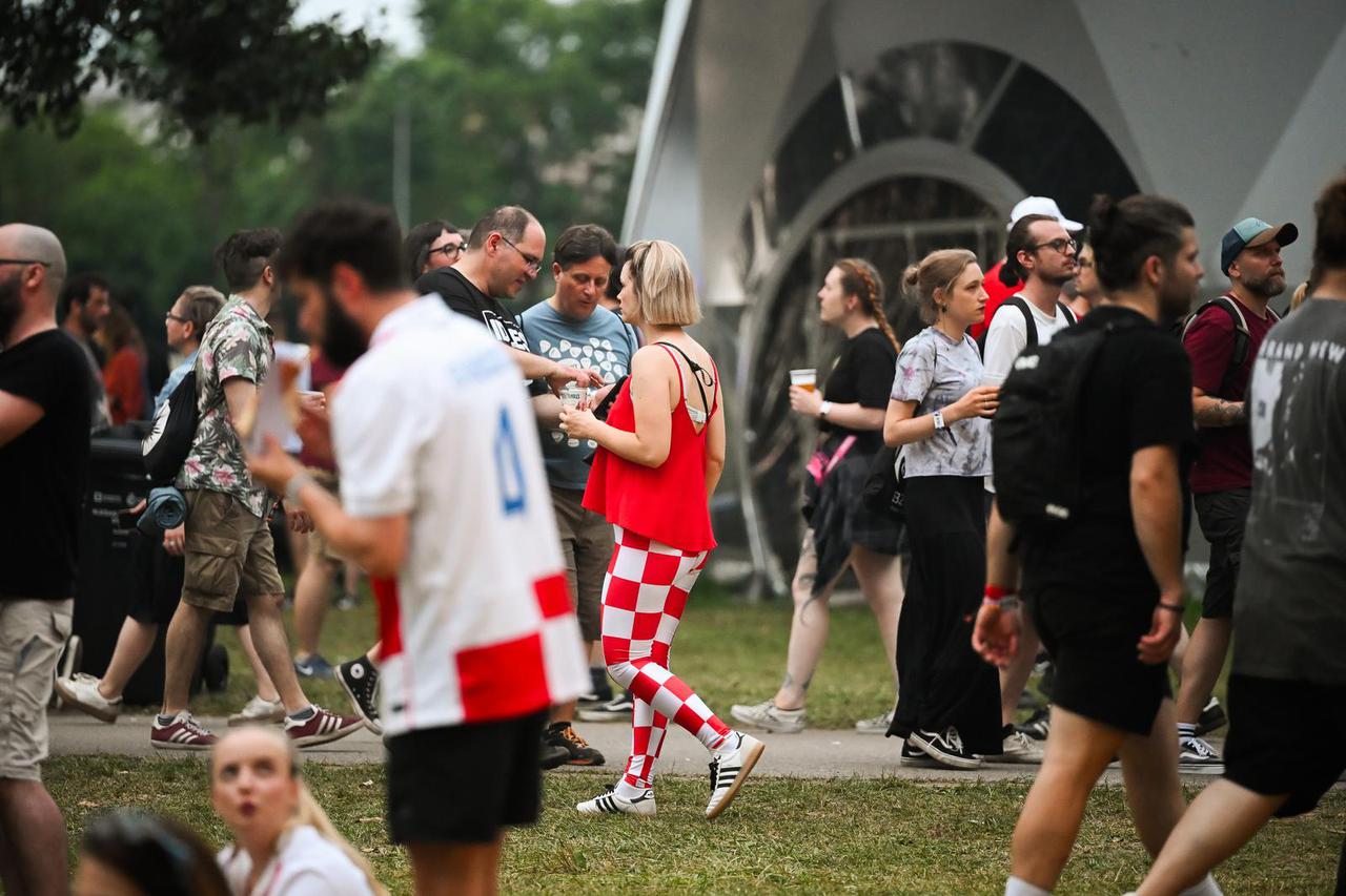Zagreb: Hrvatski navijači na InMusic festivalu uoči utakmice Hrvatske i Paname