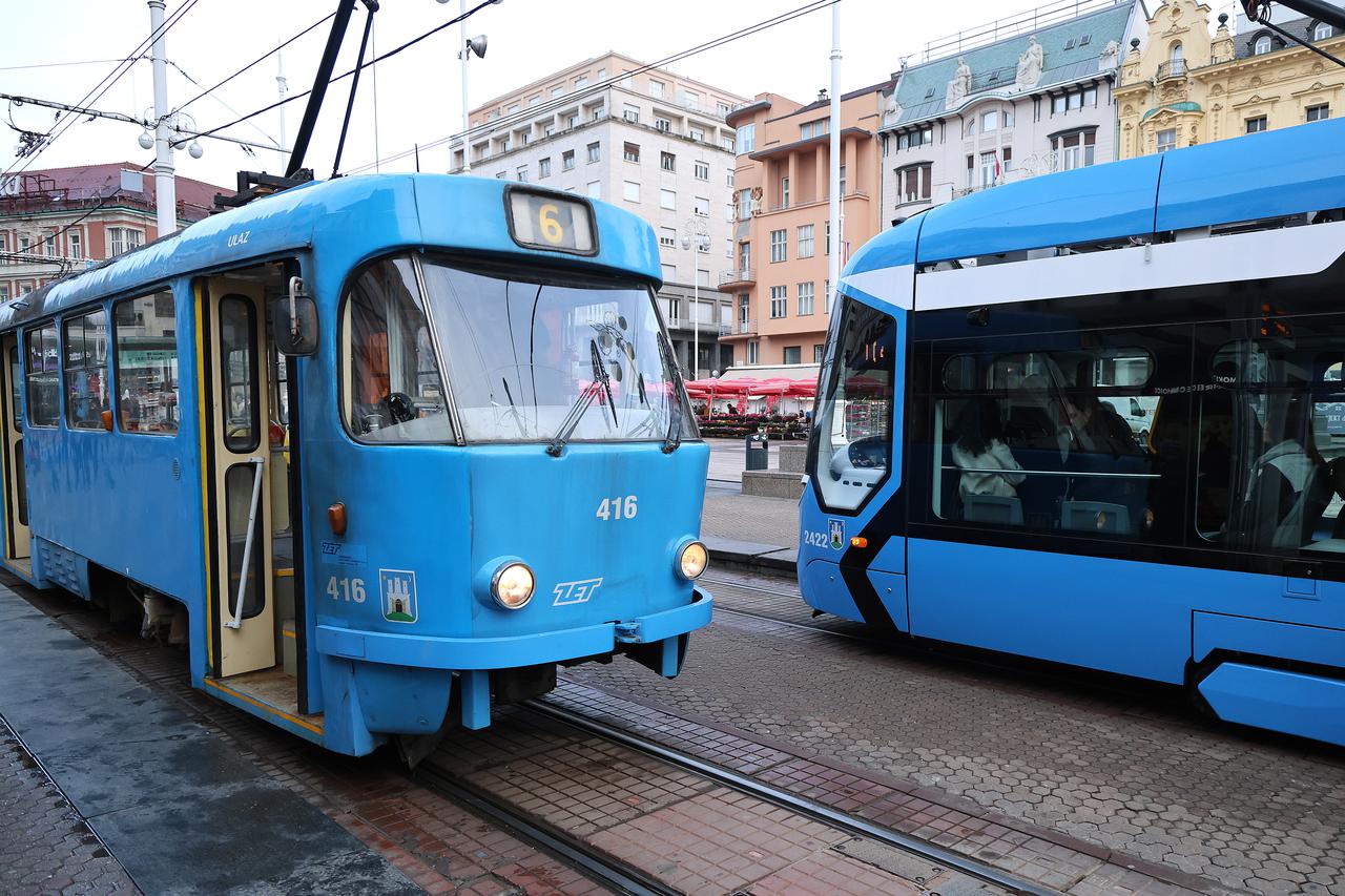 Zagreb: Na Trgu se pokvarila šestica. Petak 13. ili samo stari tramvaj koji je vidio i bolja vremena?
