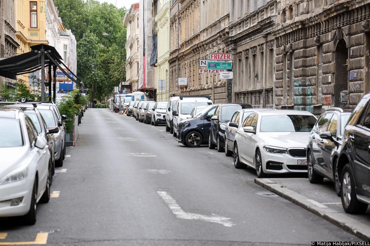 Blokovsko parkiranje u centru Zagreba