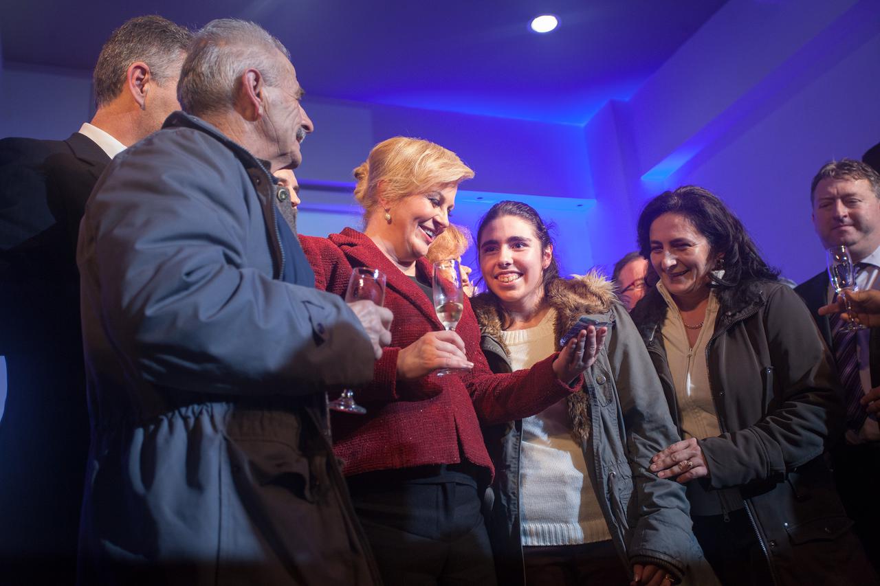 14.01.2015., Drazice - U Domu kulture odrzana je proslava povodom pobjede Kolinde Grabar Kitarovic na predsjednickim izborima. Photo: Nel Pavletic/PIXSELL
