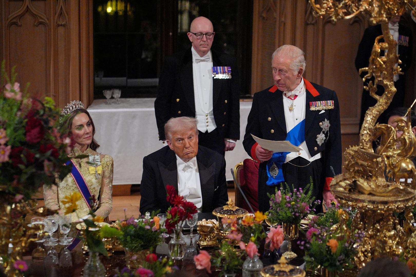 Dvorac Windsor bio je mjesto veličanstvenog kraljevskog banketa kojim je obilježen prvi dan drugog državnog posjeta američkog predsjednika Donalda Trumpa Ujedinjenom Kraljevstvu.