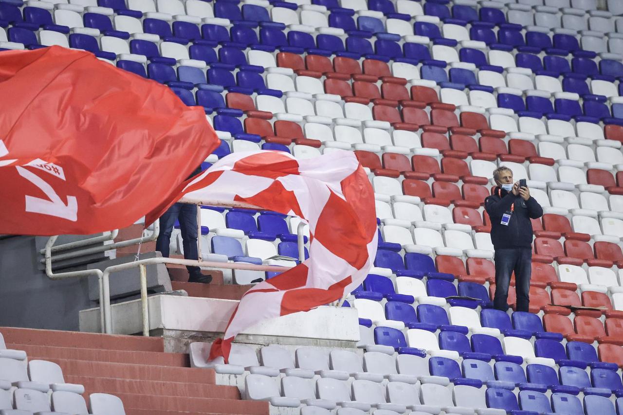 Split: Zagrijavanja igrača prije utakmice Lige nacija Hrvatska - Portugala